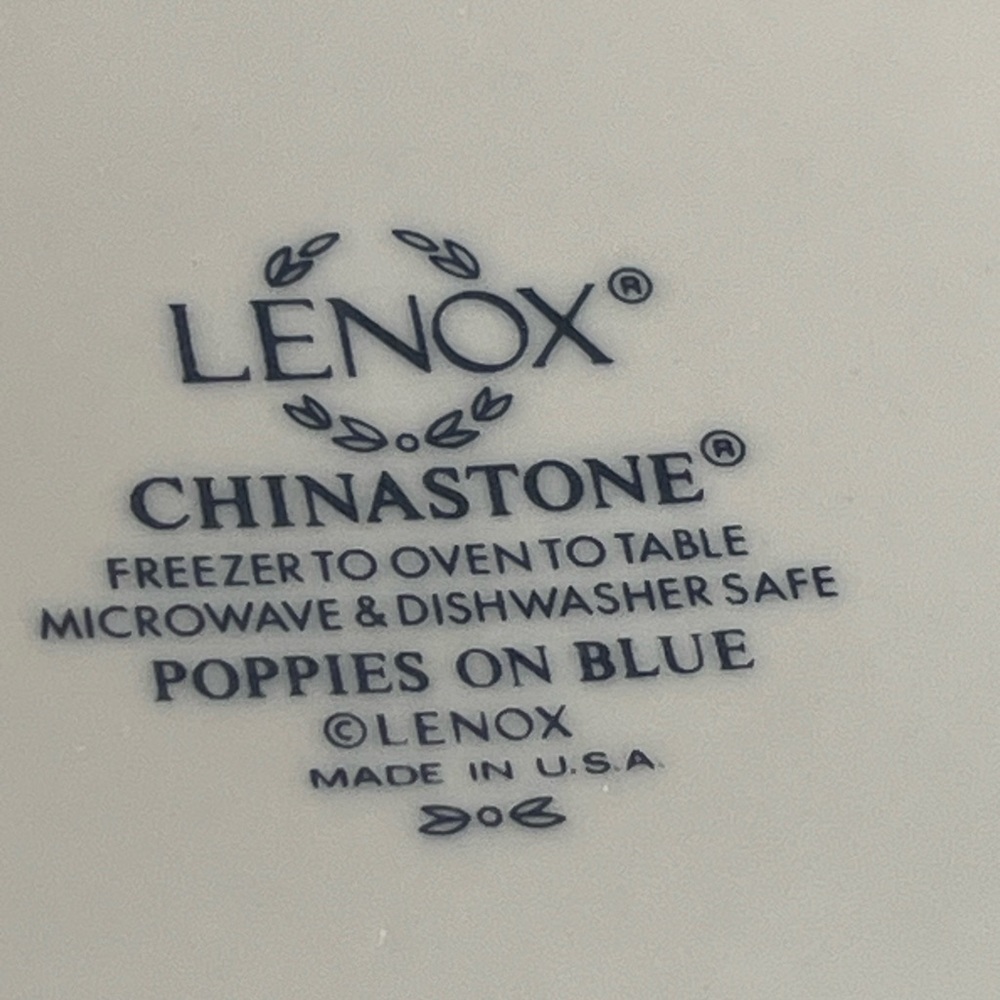 Lenox Blue and White Ceramic bowl (2)